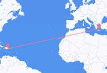 Flights from Santo Domingo, Dominican Republic to Santorini, Greece