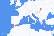 Vluchten van Rabat, Marokko naar Debrecen, Hongarije