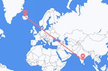 Flyrejser fra Tirupati, Indien til Akureyri, Island