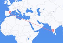 Flyrejser fra Coimbatore, Indien til Valencia, Spanien