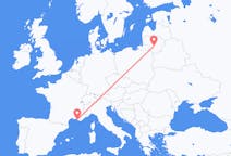 Рейсы из Каунас, Литва в Марсель, Франция