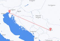 Flyg från Sofia, Bulgarien till Trieste, Italien