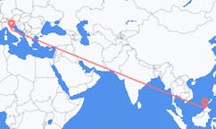 出发地 马来西亚出发地 亚庇目的地 意大利佩鲁贾的航班