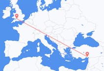 Flyreiser fra Bristol, England til Adana, Tyrkia