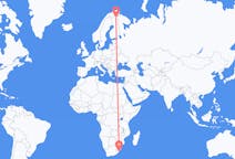 Flyreiser fra Margate, KwaZulu-Natal, Sør-Afrika til Ivalo, Finland