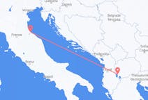 Voli da Ocrida, Macedonia del Nord to Rimini, Italia