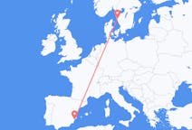 Flights from Alicante in Spain to Gothenburg in Sweden