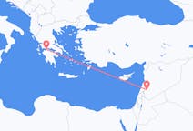 Flug frá Damaskus, Sýrlandi til Patras, Grikklandi