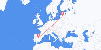 Flights from Spain to Latvia