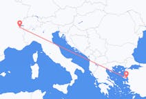 出发地 瑞士日内瓦目的地 希腊米蒂利尼的航班
