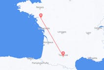 Flyrejser fra Toulouse, Frankrig til Nantes, Frankrig