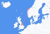 Flights from Volda, Norway to Nottingham, the United Kingdom