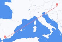 Vols de Málaga, Espagne pour Budapest, Hongrie