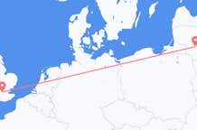 Flyreiser fra Kaunas, til London