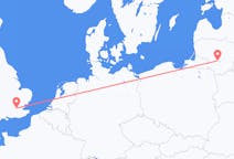 Fly fra Kaunas til London