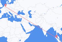 Flyreiser fra Medan, Indonesia til Düsseldorf, Tyskland