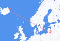리투아니아 카우나스에서 출발해 아이슬란드 Egilsstaðir에게(으)로 가는 항공편