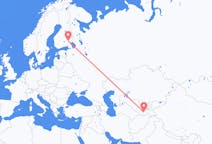 Flights from Dushanbe, Tajikistan to Savonlinna, Finland