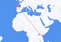 Flyg från Zanzibar till Santiago del Monte
