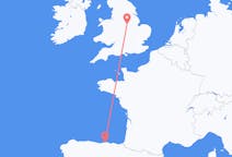 Flights from Santander, Spain to Nottingham, England
