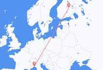 Flyreiser fra Kuopio, til Genova