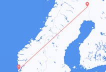 Flights from Pajala, Sweden to Stord, Norway