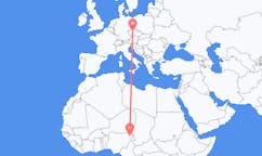 Flyreiser fra Maiduguri, til Praha