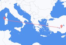 出发地 意大利阿尔盖罗目的地 土耳其科尼亞的航班
