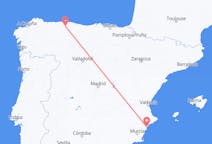 Flyreiser fra Alicante, Spania til Santiago del Monte, Spania