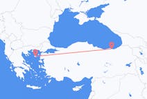 Vluchten van Trabzon, Turkije naar Lemnos, Griekenland