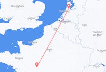 Vluchten van Tours, Frankrijk naar Amsterdam, Nederland
