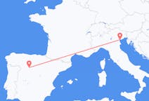 Flyrejser fra Valladolid, Spanien til Venedig, Italien