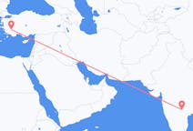 Flyg från Hyderabad, Indien till Denizli, Turkiet