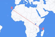 出发地 马达加斯加出发地 貝島目的地 西班牙拉斯帕尔马斯的航班
