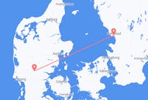 Flights from Halmstad, Sweden to Billund, Denmark