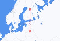 Vluchten van Kajaani naar Minsk