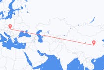 Flyg från Xi'an, Kina till Budapest, Ungern