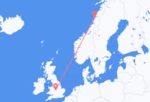 Flyreiser fra Sandnessjøen, Norge til Birmingham, England