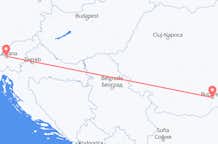 Flyreiser fra București, til Ljubljana