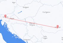 Flyreiser fra București, til Ljubljana