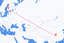 Flyrejser fra Chongqing til Tampere