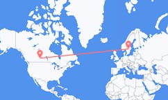 出发地 加拿大出发地 萨斯卡通目的地 瑞典厄勒布鲁的航班