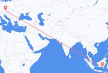 Flyreiser fra Banjarmasin, Indonesia til Linz, Østerrike