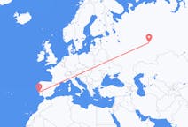 Flyg från Lissabon till Perm