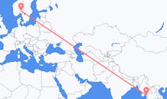 Flyrejser fra Mawlamyine til Oslo