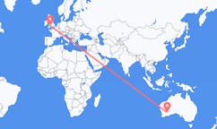 Flyreiser fra Kalgoorlie, Australia, til Cardiff, Australia