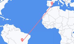 Flyreiser fra Brasília, Brasil til Murcia, Spania