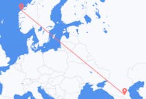 Fly fra Grosnij til Ålesund