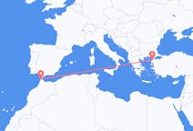 Vluchten van Tanger naar Çanakkale