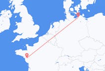 Flyreiser fra Nantes, Frankrike til Rostock, Tyskland